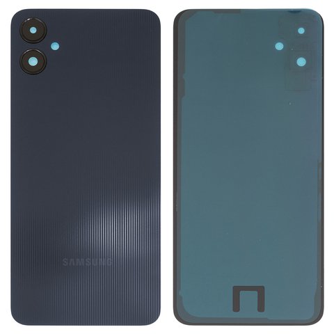 Задняя панель корпуса для Samsung A055 Galaxy A05, черная, со стеклом камеры, black