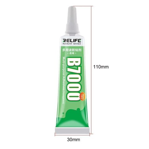 Sealant Glue RELIFE B7000, for touchscreen LCD gluing, 15 ml, transparent