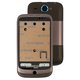 Carcasa puede usarse con HTC A3333 Wildfire, marrón