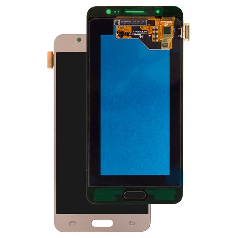 Pantalla LCD puede usarse con Samsung J510 Galaxy J5 2016 , dorado, sin marco, Original, empaque industrial, #GH97 18792A GH97 19466A