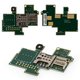 Conector de tarjeta SIM puede usarse con Sony C1904 Xperia M, C1905 Xperia M, con el conector de tarjeta de memoria, con cable flex