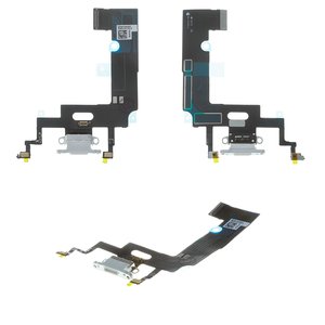 Cable flex puede usarse con iPhone XR, del conector de carga, blanco, con micrófono, Original PRC 