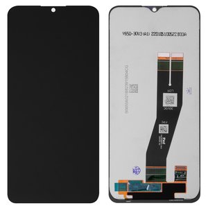 Pantalla LCD puede usarse con Samsung A025G Galaxy A02s, M025 Galaxy M02s, negro, sin marco, Original PRC , con cable plano negro, 163x72,5 mm 