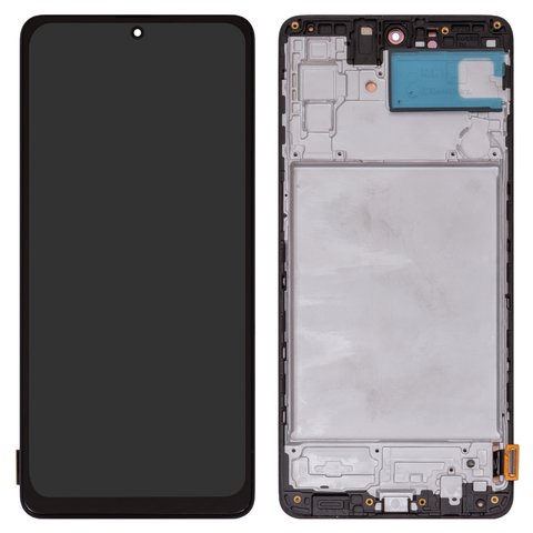 Pantalla LCD puede usarse con Samsung M515 Galaxy M51, negro, con marco, High Copy, OLED