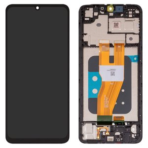 Pantalla LCD puede usarse con Samsung A055 Galaxy A05, negro, con marco, original vidrio reemplazado 