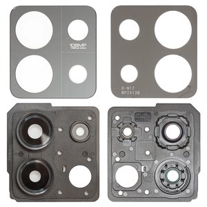 Vidrio de cámara puede usarse con Xiaomi Redmi Note 13 5G, negro, con marcos, graphite black