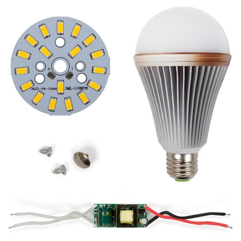 Комплект для сборки LED лампы SQ Q24 5730 E27 9 Вт – теплый белый