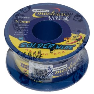 Припій Mechanic SX 862, Sn 63% , Pb 37%, флюс 1 3%, 0,4 мм, 60 г