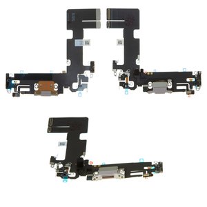 Шлейф для iPhone 13, конектора зарядки, рожевий, з мікрофоном, з компонентами, Original PRC , Lightning