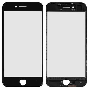Сенсорний екран для iPhone 7, з рамкою, з ОСА плівкою, Сopy, чорний