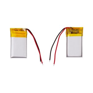 Акумулятор 352030, 25 мм, 15 мм, 3,5 мм, Li ion, 3,7 В, 100 мАг, з контролером