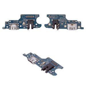 Шлейф для Realme C31, коннектора наушников, коннектора зарядки, с микрофоном, с компонентами, Сopy, плата зарядки