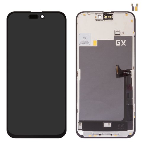 Дисплей для iPhone 15 Pro Max, черный, с рамкой, AAA, TFT , GX In Cell