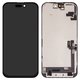 Дисплей для iPhone 16, чорний, з рамкою, Copy, без опакування, (TFT), ZY, IN CELL HD+