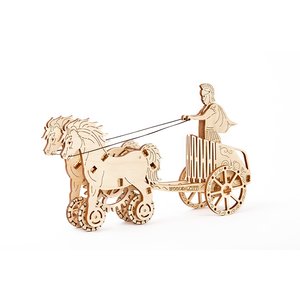 Mechanical 3D Puzzle Wooden.City Roman Chariot