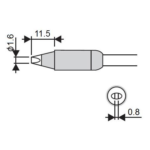 Soldering Iron Tip Goot RX 85HSRT 1.6D